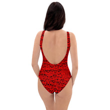 Load image into Gallery viewer, Red One-Piece Swimsuit
