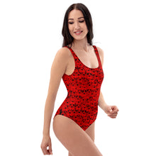 Load image into Gallery viewer, Red One-Piece Swimsuit