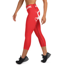 Load image into Gallery viewer, Renegade Red Yoga Capri Leggings