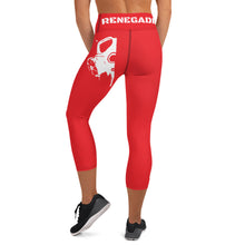 Load image into Gallery viewer, Renegade Red Yoga Capri Leggings