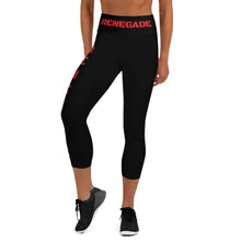 Load image into Gallery viewer, Renegade Black Yoga Capri Leggings