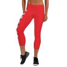 Load image into Gallery viewer, Renegade Red Runner Capri Leggings